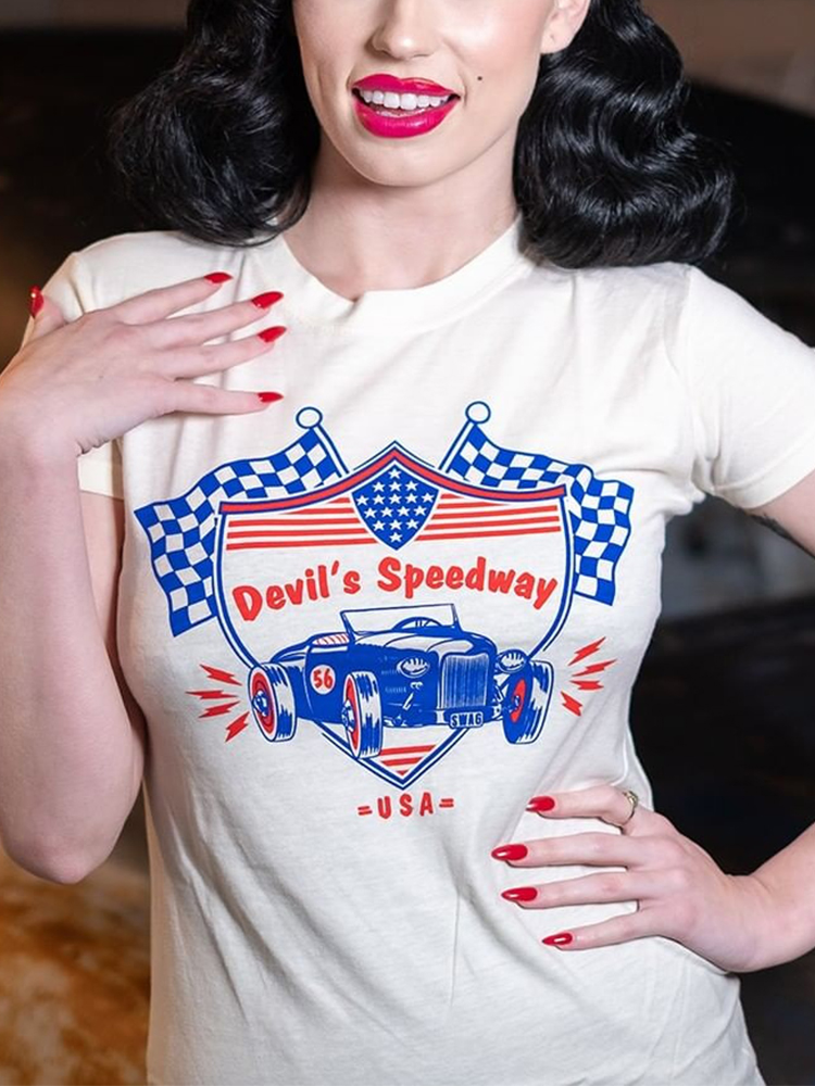 Racing digital printed T-shirt HF3113-03-04