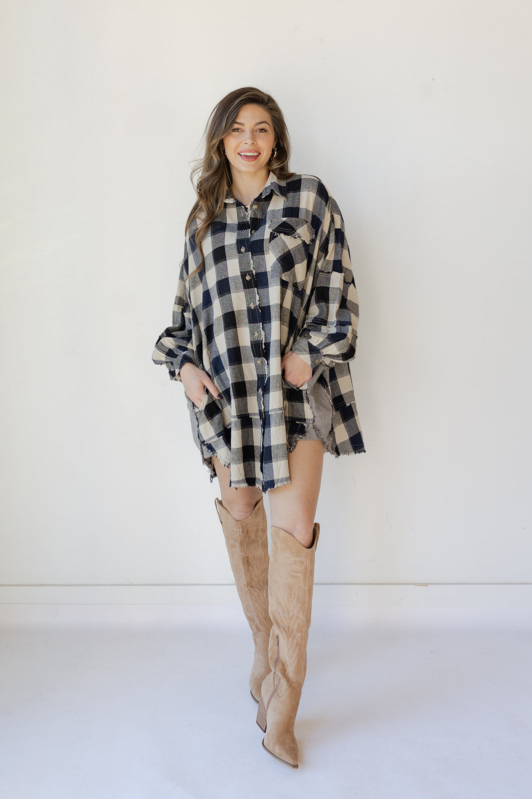 the plaid oversized dress