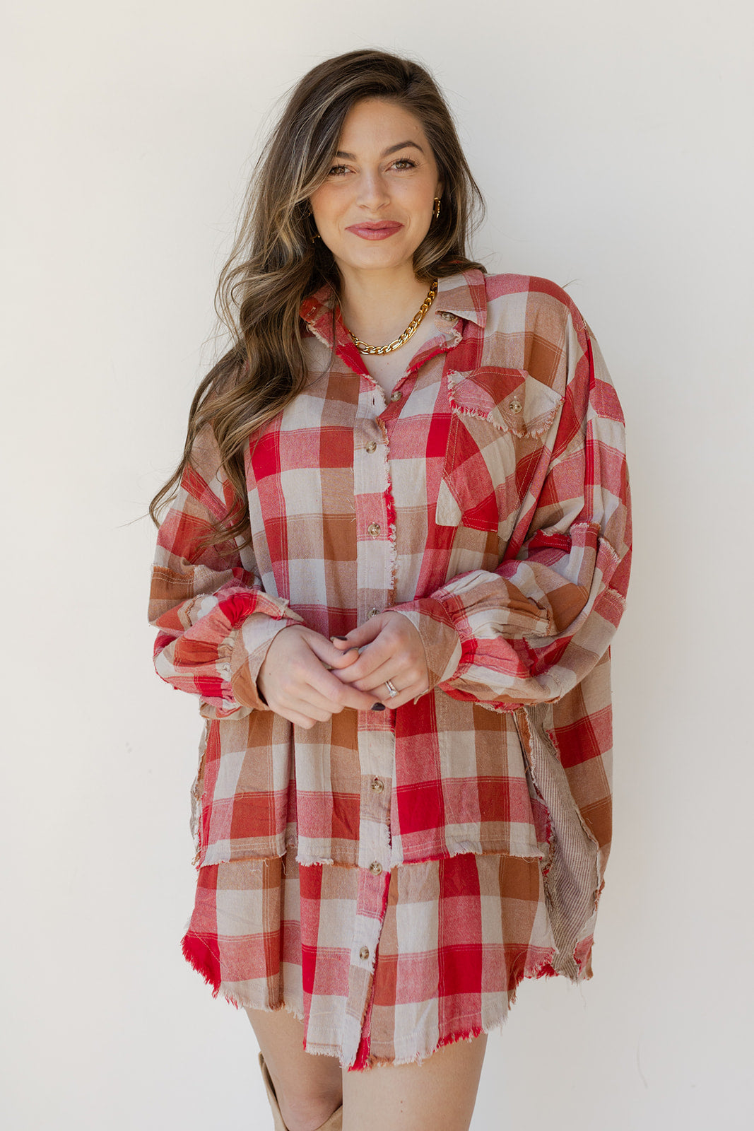 the plaid oversized dress