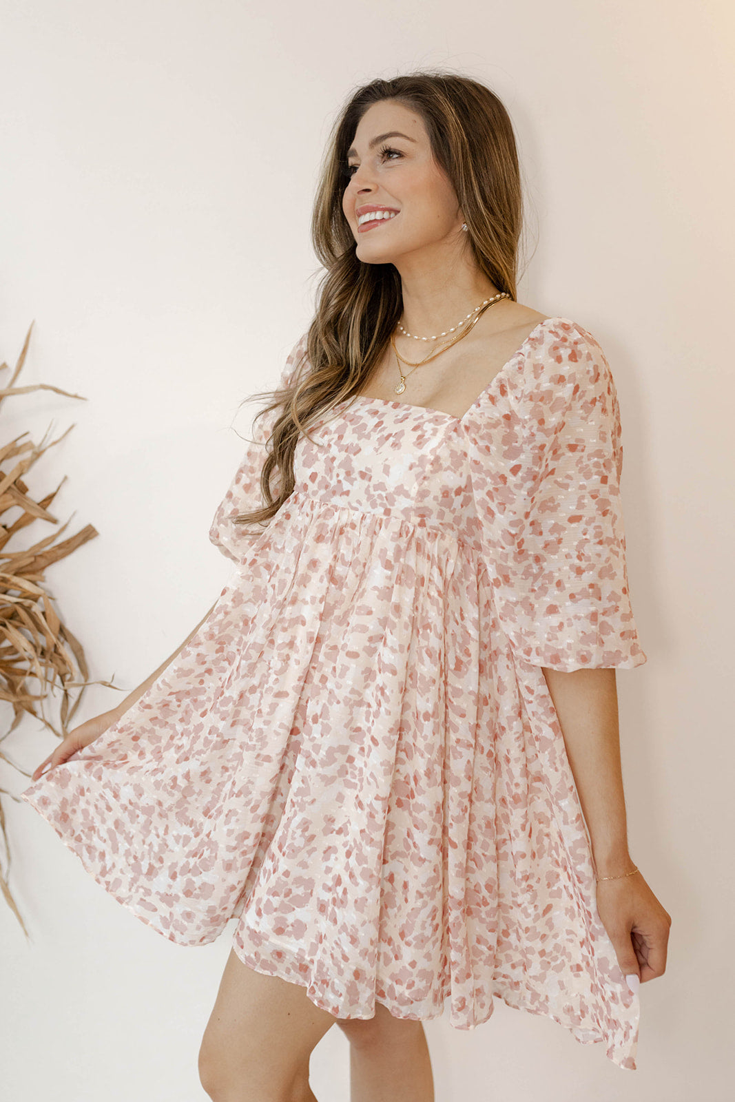 in the flow floral dress