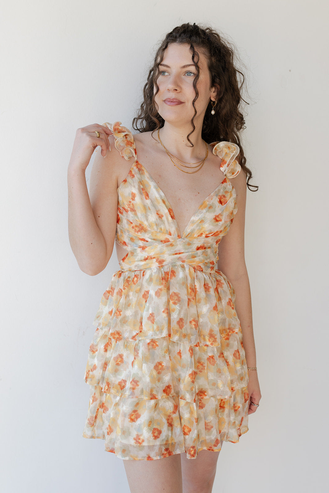 vivienne floral mini dress