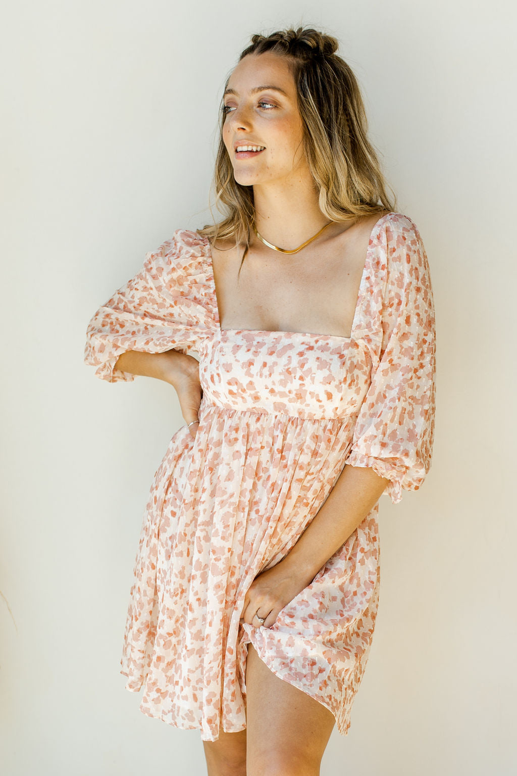 in the flow floral dress