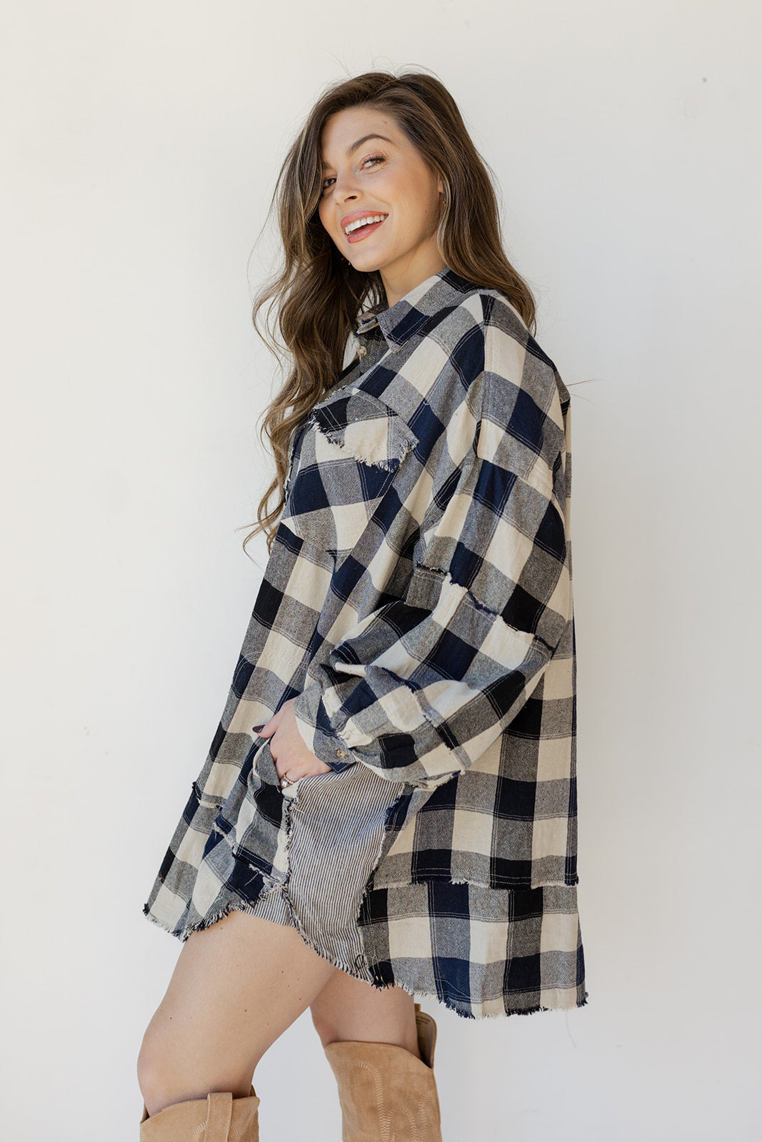 the plaid oversized dress