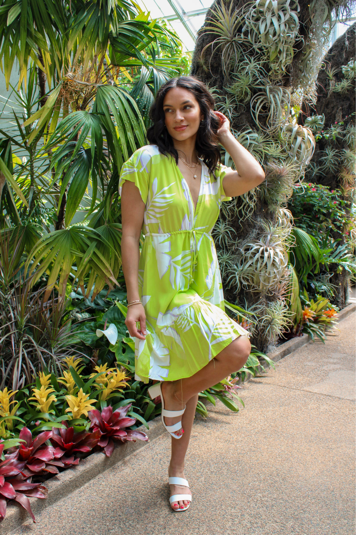 Vista Vibes Tie Waist Mini Dress